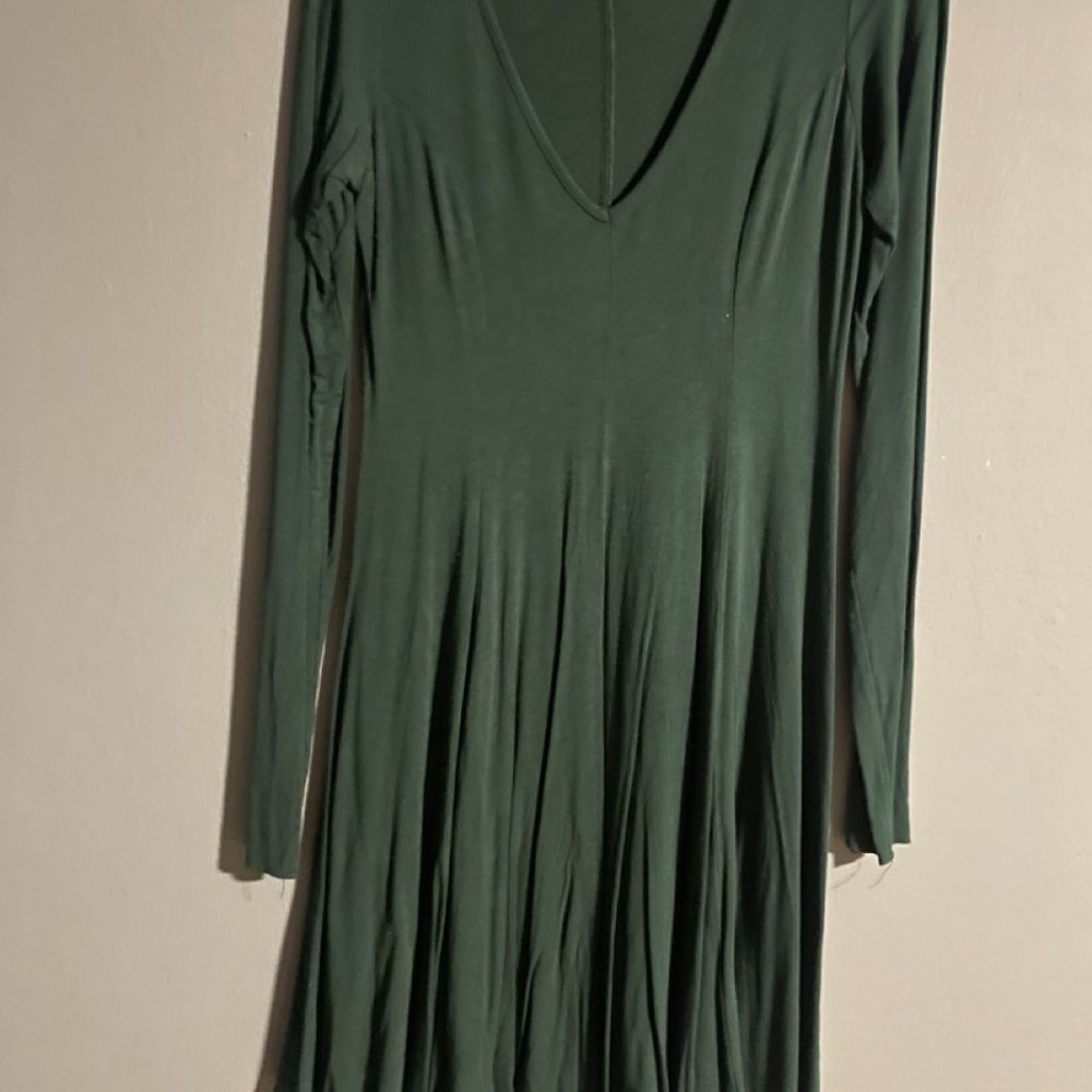 Forever 21 Green Fit and Flare Dress